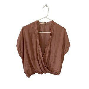 Grade & Gather Women's Front V Neck Sleeveless Pullover Blouse - Small